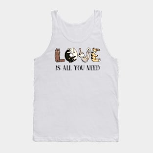 Love Is All You Need Cat Lover Tank Top